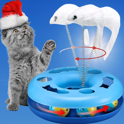 Jouets pour Chats - InteractiveCatToys™ - Bleu