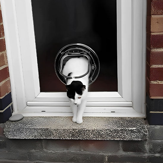 Porte In/Out transparente - Chatière