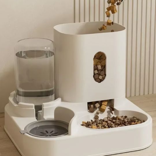 Distributeur eau/croquette 2-in-one