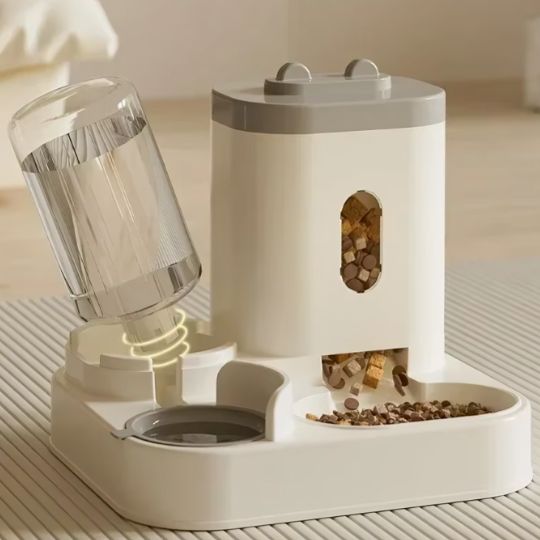Distributeur eau/croquette 2-in-one