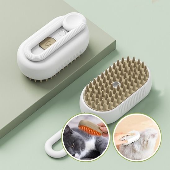 Brosse à vapeur 3 en 1 FastClean pour chat