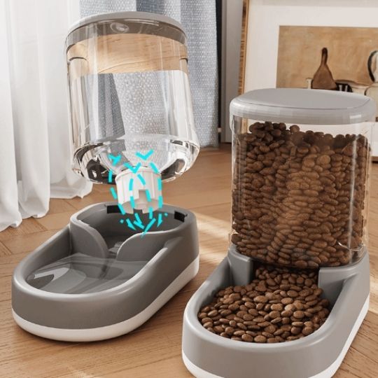 Distributeur croquettes/eau pour chat Hoopet™