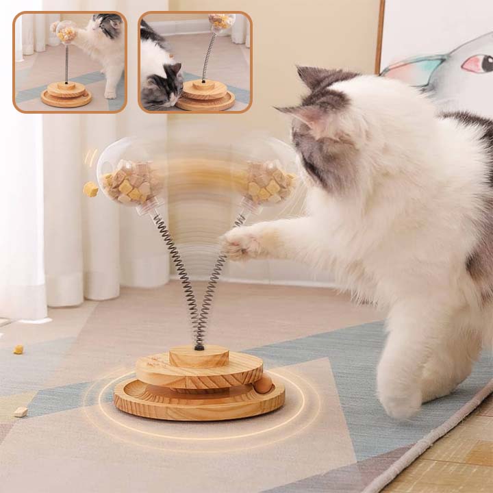 jouet distributeur de friandises chat