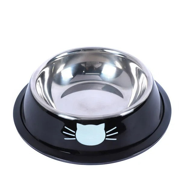 Bol de nourriture pour chat en acier inoxydable