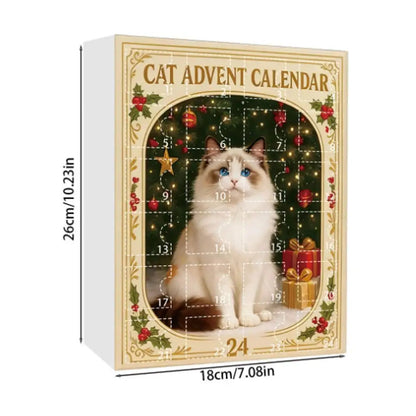 Calendrier de l’Avent Chat 2025 | Ornements Félin en Acrylique