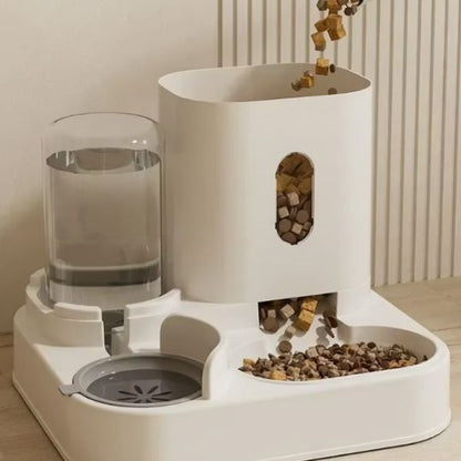 Distributeur eau/croquette 2-in-one