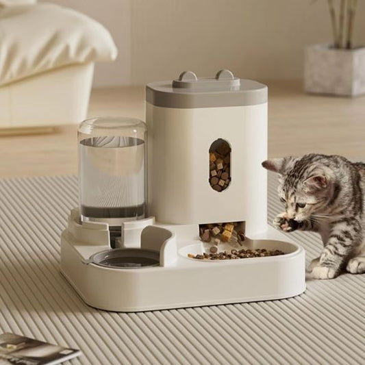 Distributeur eau/croquette 2-in-one