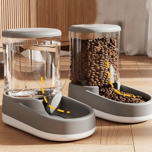 Distributeur croquettes/eau pour chat Hoopet™