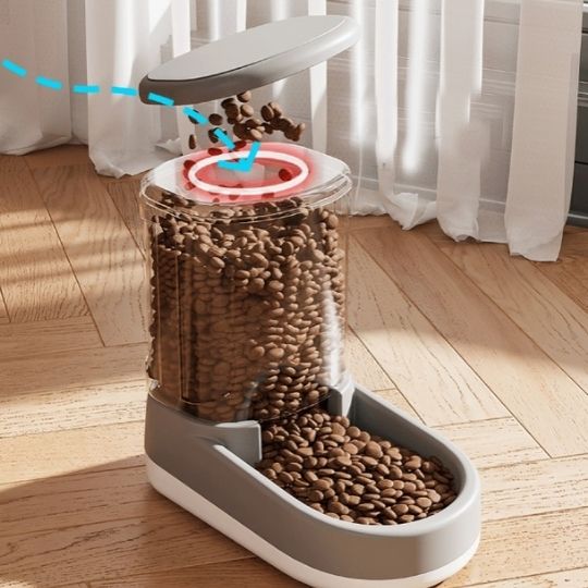 Distributeur croquettes/eau pour chat Hoopet™