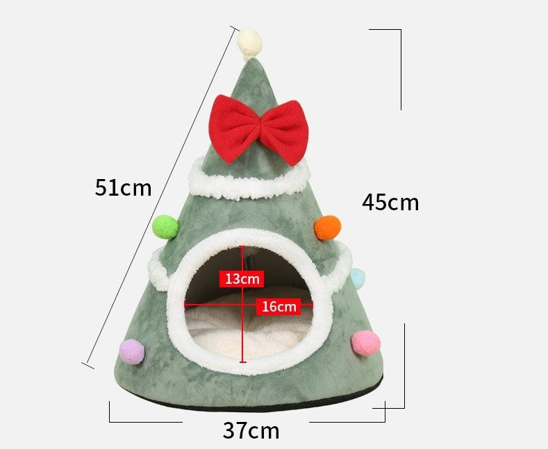 Sapin Douillet de Noël pour Chat
