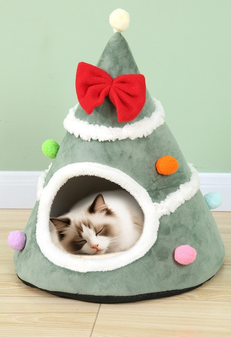 Sapin Douillet de Noël pour Chat