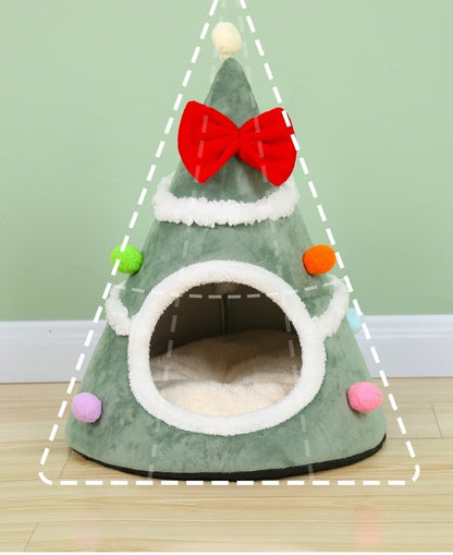 Sapin Douillet de Noël pour Chat