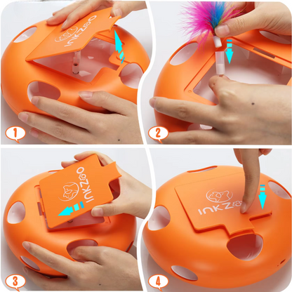 Jeux Chat - PlumeMagique™ - Orange