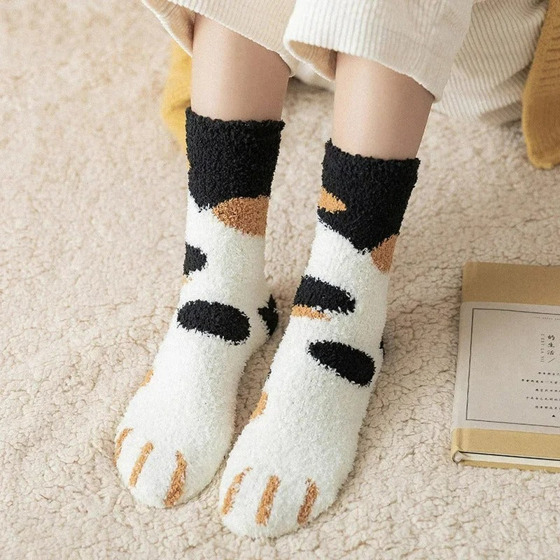 Chaussettes à motif de chat