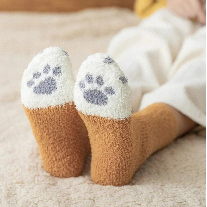 Chaussettes à motif de chat