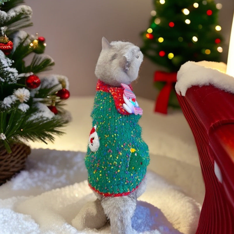 🎄✨ Chandail de Noël pour Chat Lumineux – CozyCat ✨🎄