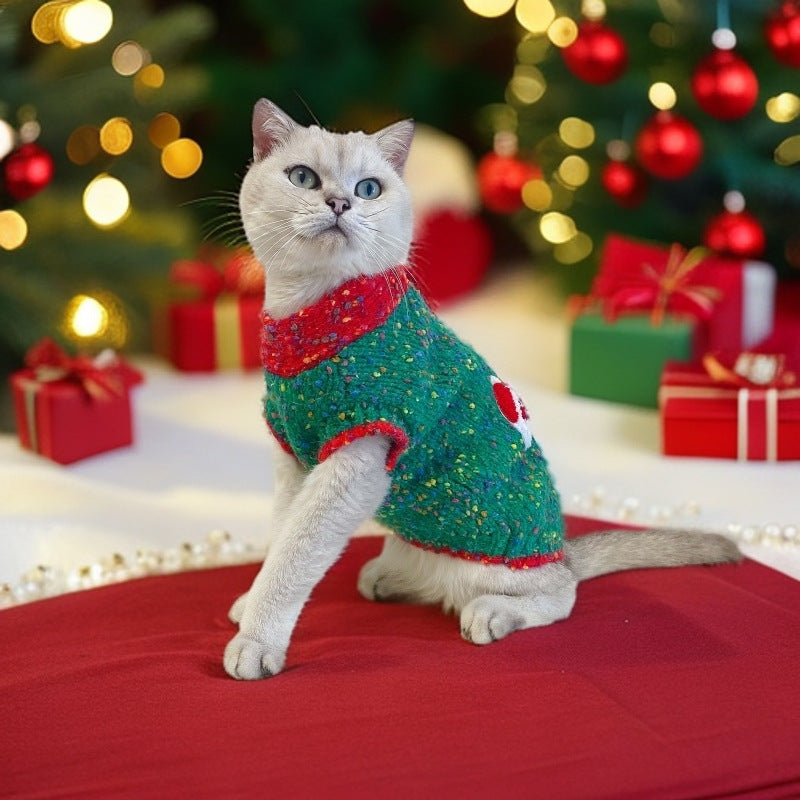 🎄✨ Chandail de Noël pour Chat Lumineux – CozyCat ✨🎄