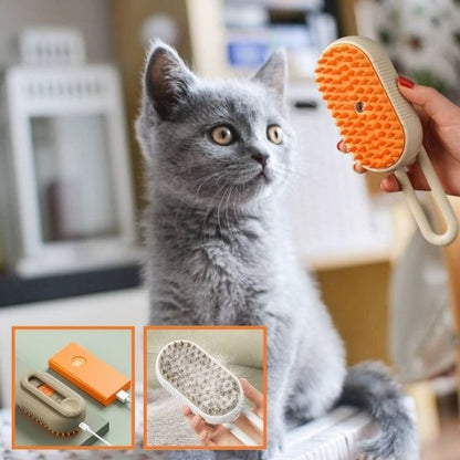 Brosse à vapeur 3 en 1 FastClean pour chat