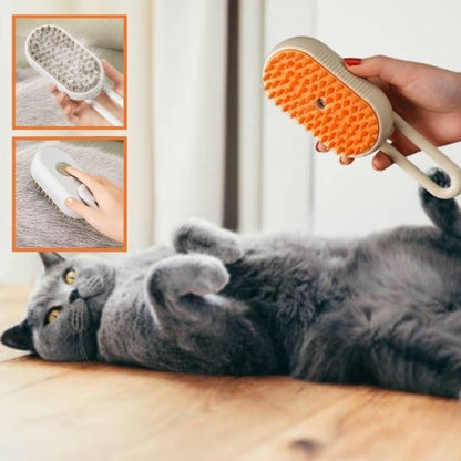 Brosse à vapeur 3 en 1 FastClean pour chat