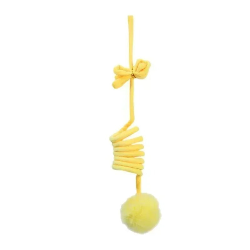 jouet-ressort-chat-jaune