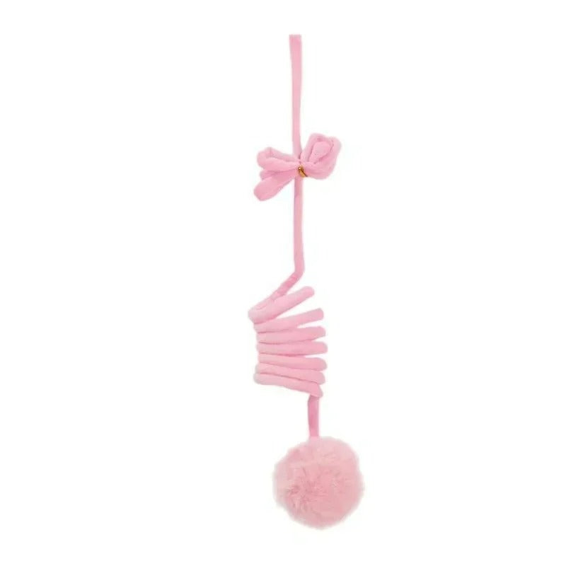 jouet-ressort-chat-rose
