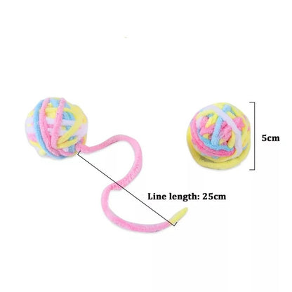 Boules de Fil de Laine colorées pour Chats