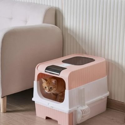 Bac à litière Chat | Ergonomique Anti-odeurs