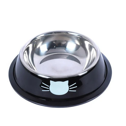 Bol de nourriture pour chat en acier inoxydable