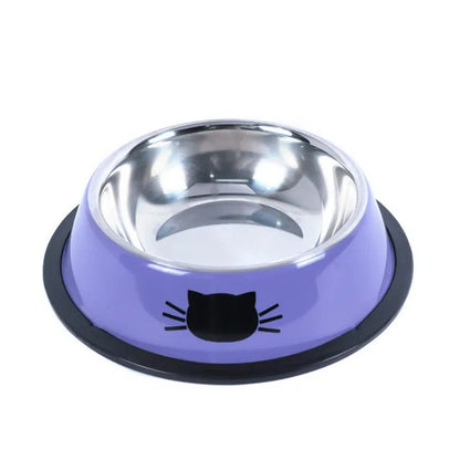 Bol de nourriture pour chat en acier inoxydable